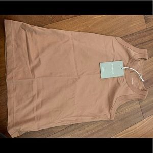 Everlane organic cotton cutaway tank, NWT XXS
